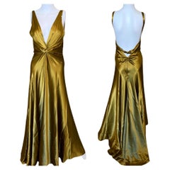 roberto cavalli gold dress attributed to ROBERTO CAVALLI