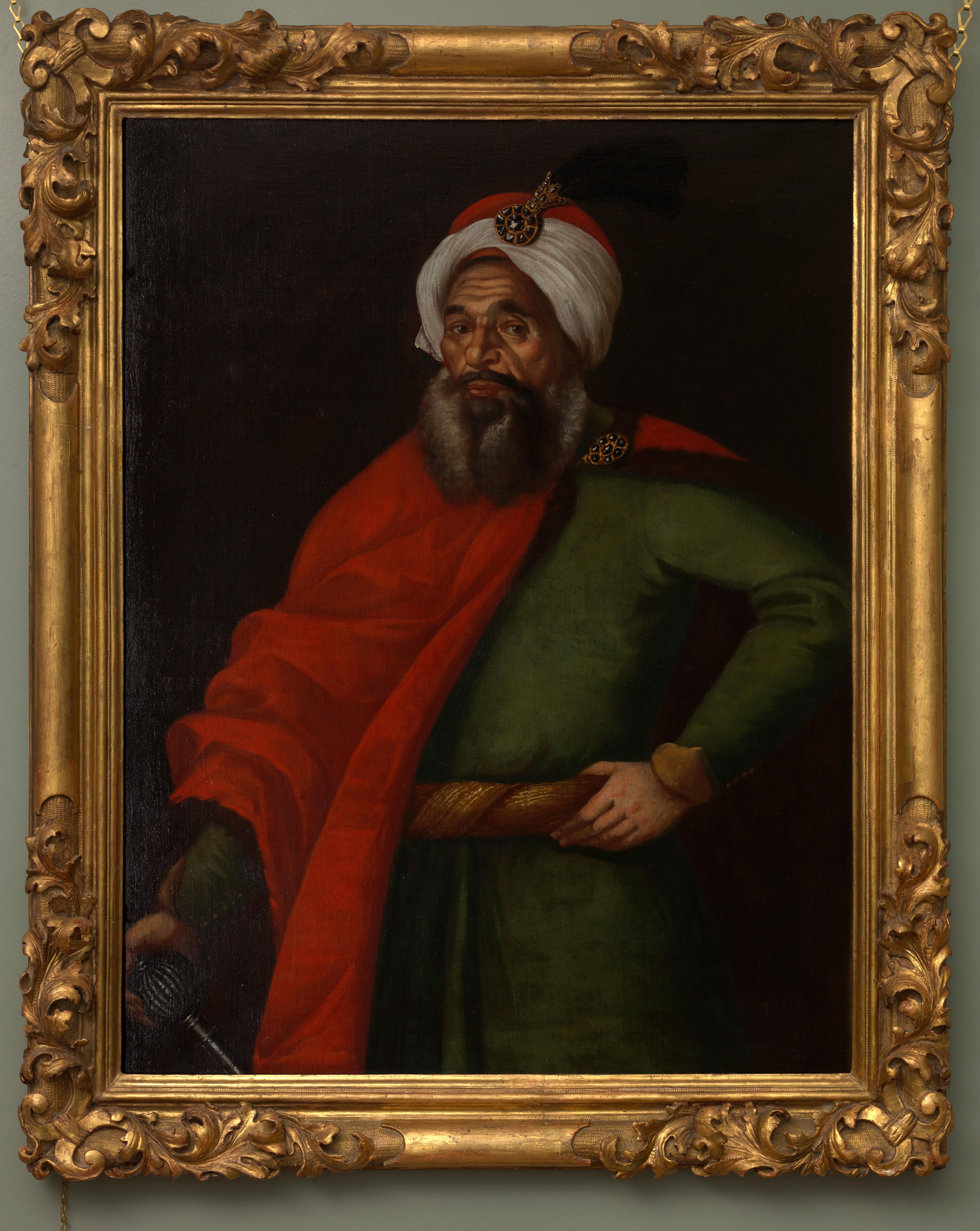 Portrait of Ochius, also called The Passia Ahmed ex Royal Collection of Hanover - Painting by (Attributed to) Sir Godfrey Kneller