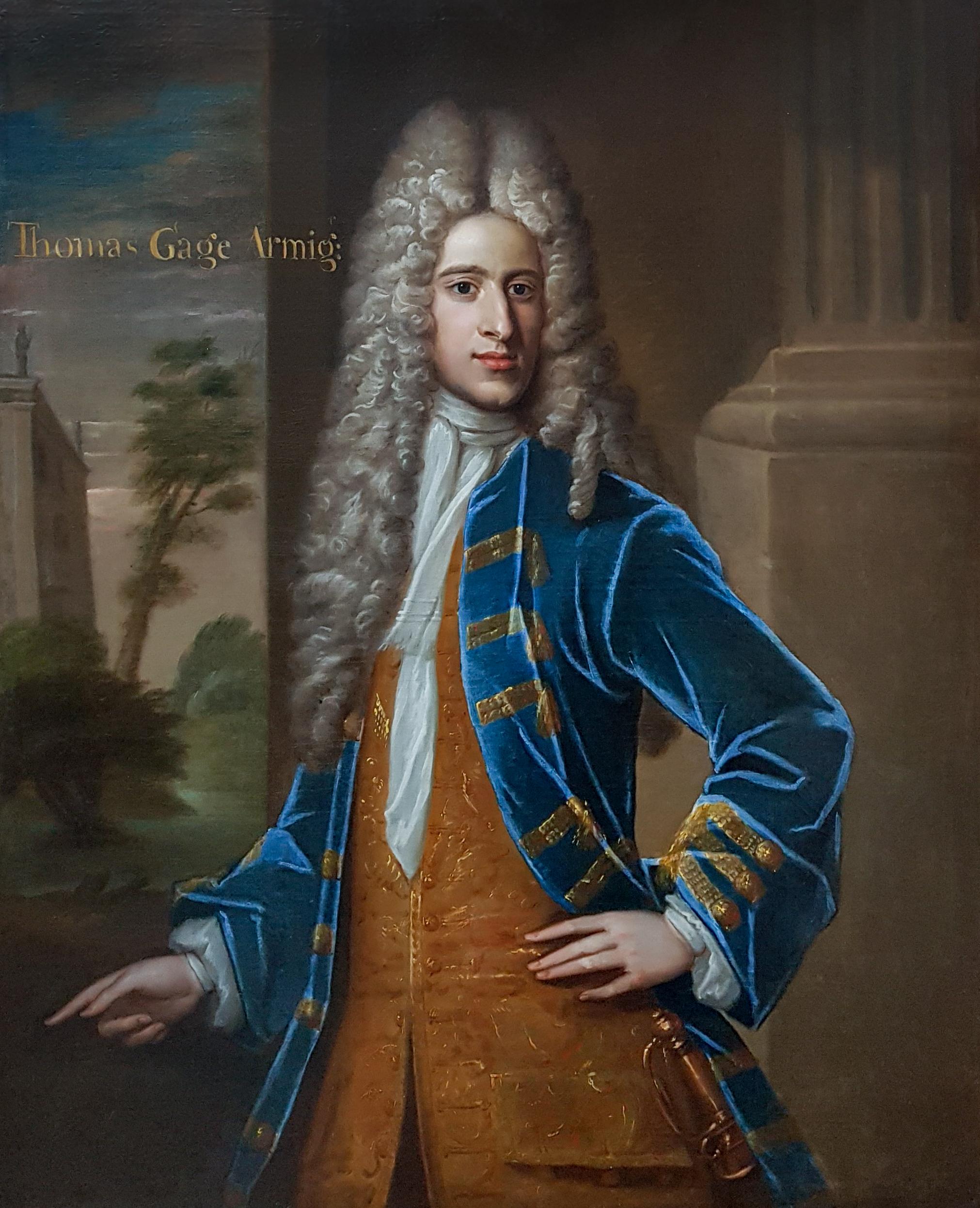 Portrait of Thomas Gage (c.1684-1716) - Painting by (Attributed to) Sir Godfrey Kneller