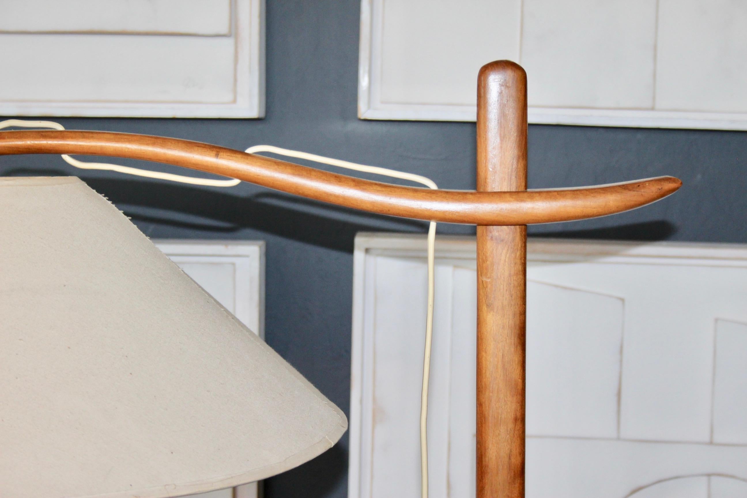 Swiss Attributes Franz Xaver Sproll mid century adjustable floor lamp