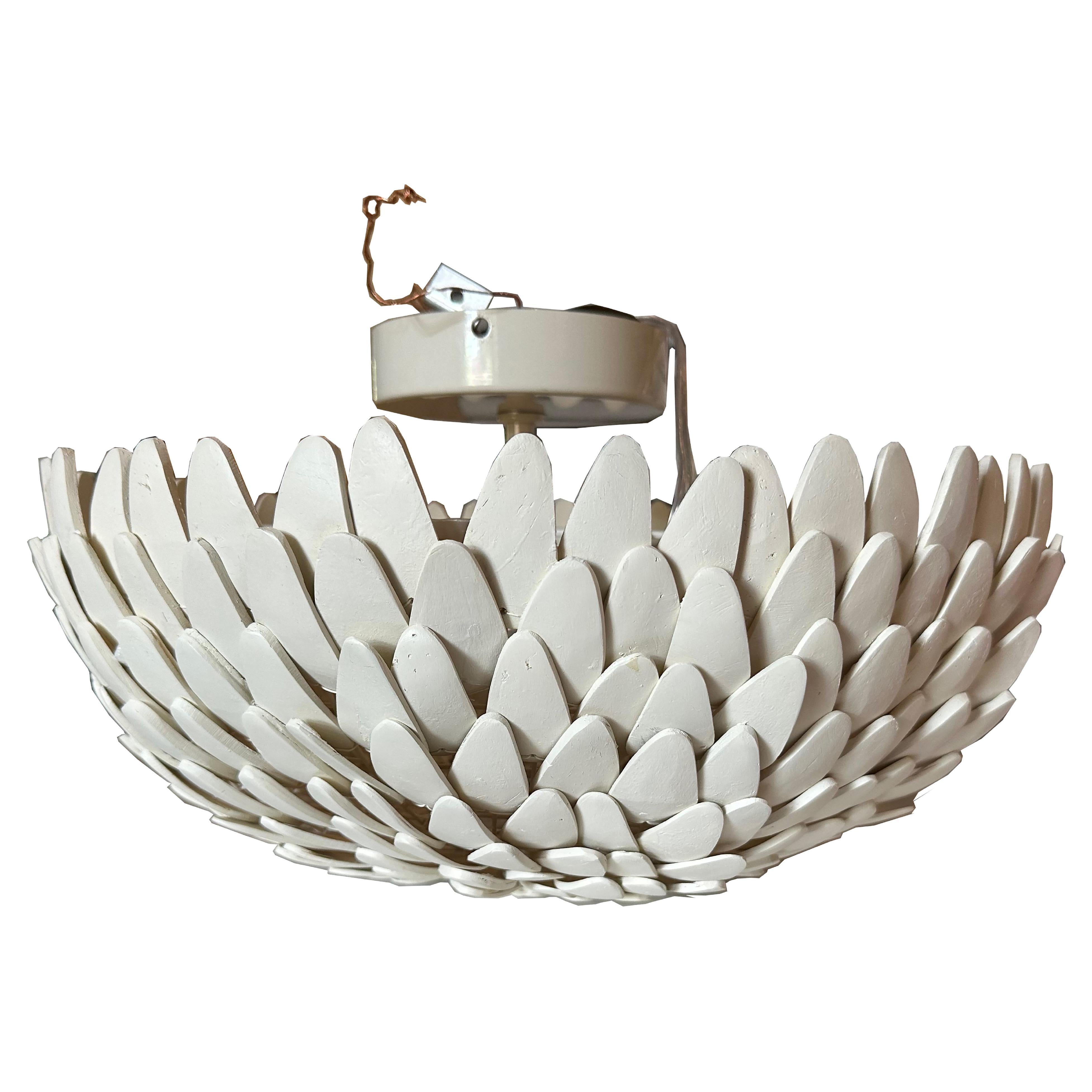 Atwater Flush Mount with Powder Coated Frame 3 of 3 For Sale