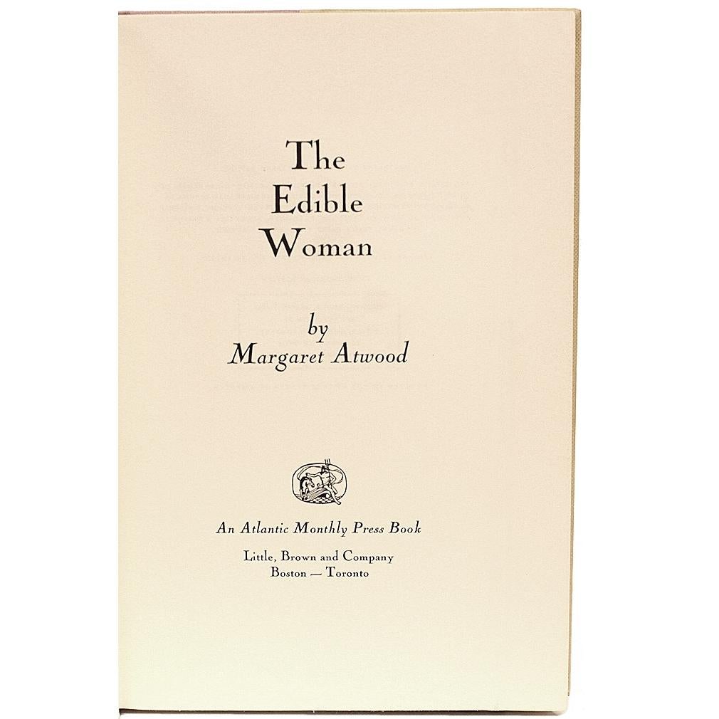 Atwood, Margaret, The Edible Woman, First American Edition Presentation Copy For Sale 2