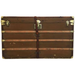 Au Départ Courier Trunk Early 20th Century, France, 1910s