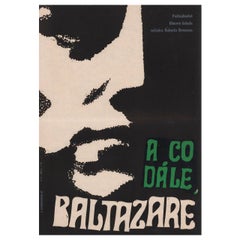 Au Hasard Balthazar 1967 Czech A3 Film Poster