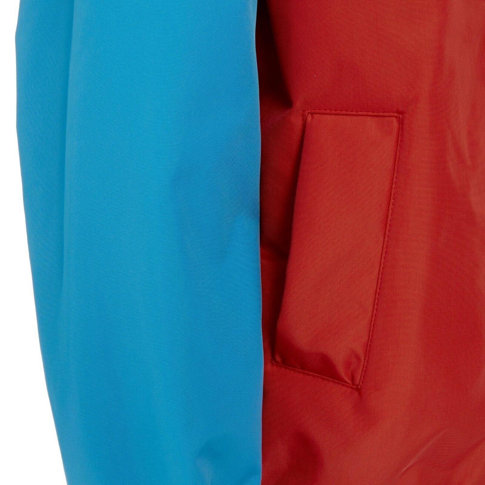 AU JOUR LE JOUR red blue sleeve skier lined water repellent shell jacket M 5