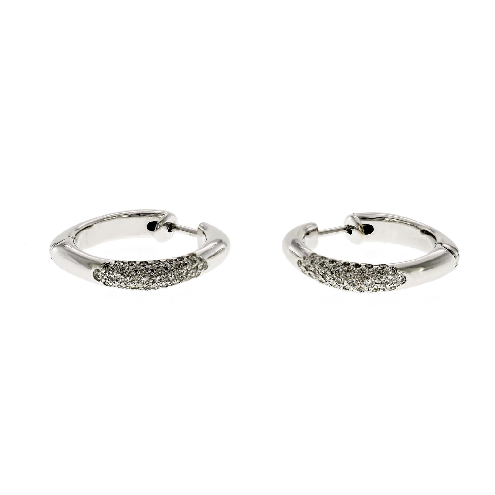 100% Authentic, 100% Customer Satisfaction
Height: 20 mm
Width: 3.5 mm
Metal:18K White Gold
Hallmarks: T & CO 750
Total Weight: 10.6 Grams
Stone Type: 0.35 CT Diamond Clarity: SI - I1 Color: H-K
Condition: Pre Owned
Estimated Price: $4900
Stock