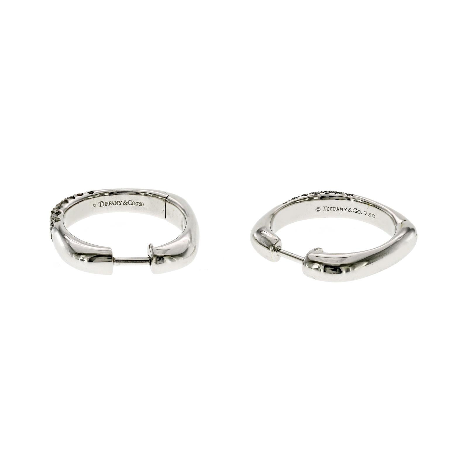 tiffany square hoop earrings