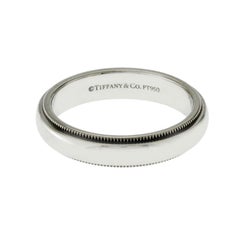 Au Tiffany & Co. 950 Platinum Milgrain Band Ring
