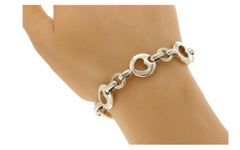 Authentic Tiffany & Co. Sterling Silver 1999 Hearts Bracelet