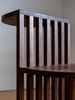 Aube Side Table in Black Walnut - Handcrafted in Canada - Le Tenon & la Mortaise