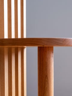 Aube Side Table in Cherry Wood - Handcrafted in Canada - Le Tenon & la Mortaise