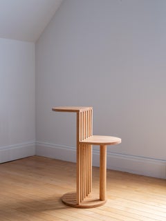 Aube Side Table in Red Oak - Handcrafted in Canada - Le Tenon & la Mortaise