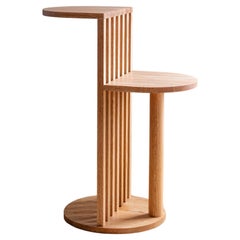 Aube Side Table in Red Oak - Handcrafted in Canada - Le Tenon & la Mortaise