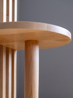Aube Side Table in Sugar maple - Handcrafted in Canada - Le Tenon & la Mortaise