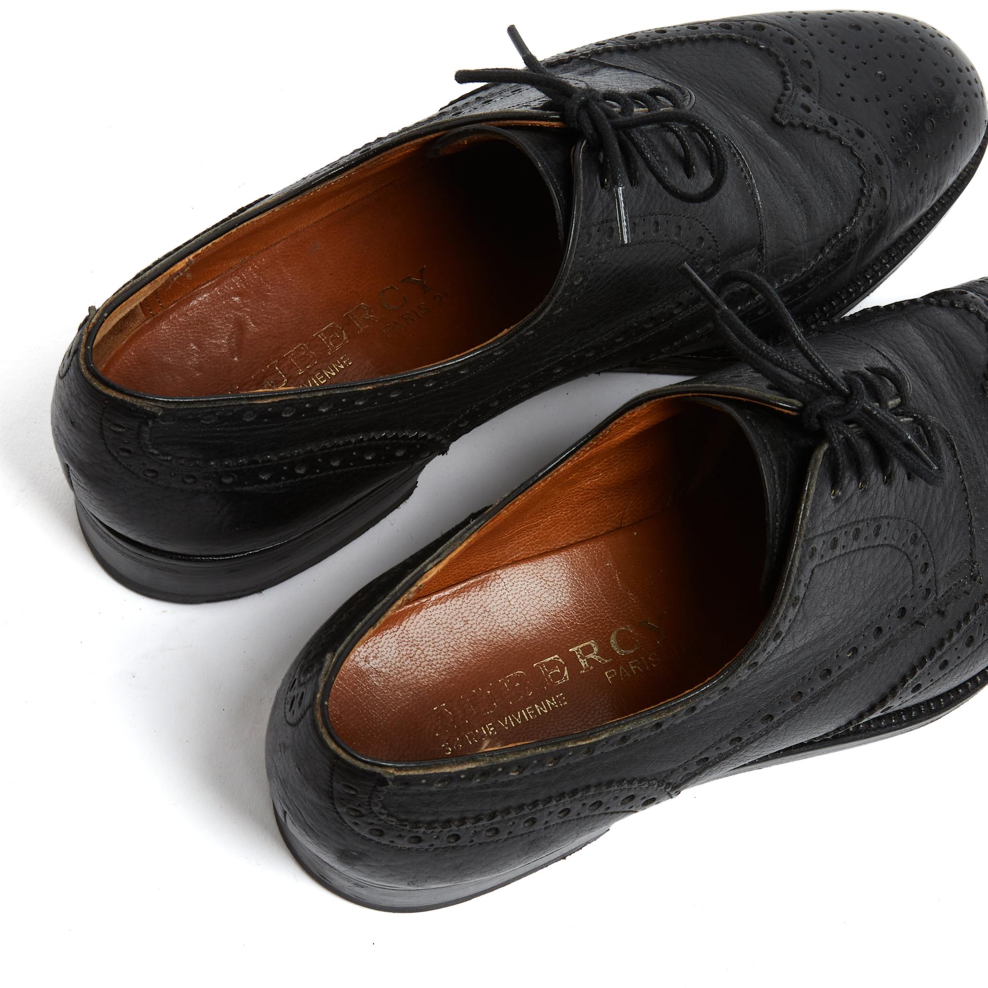Aubercy Derby Sur Mesure EU38.5 Black Leather Bespoke Shoes Derbies UK5.5 US8 Pour femmes en vente