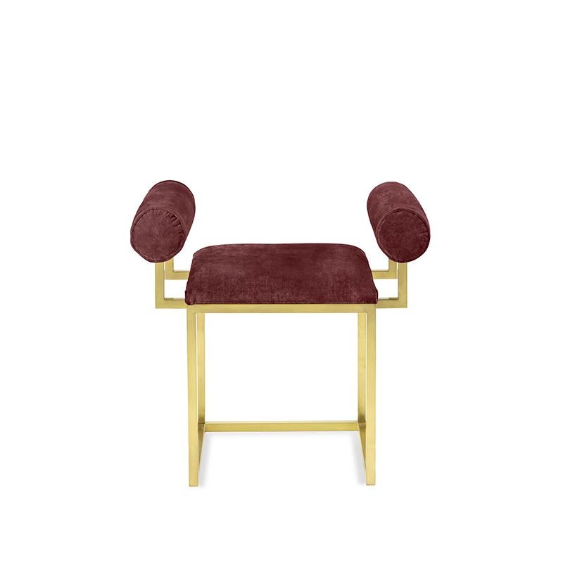 Other Aubergine Awaiting H Stool by Secondome Edizioni For Sale
