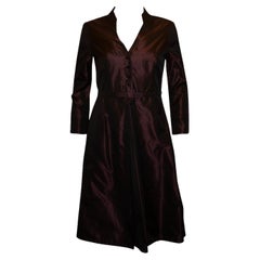 Auberginefarbenes Kleid von Yuko Shimokishi