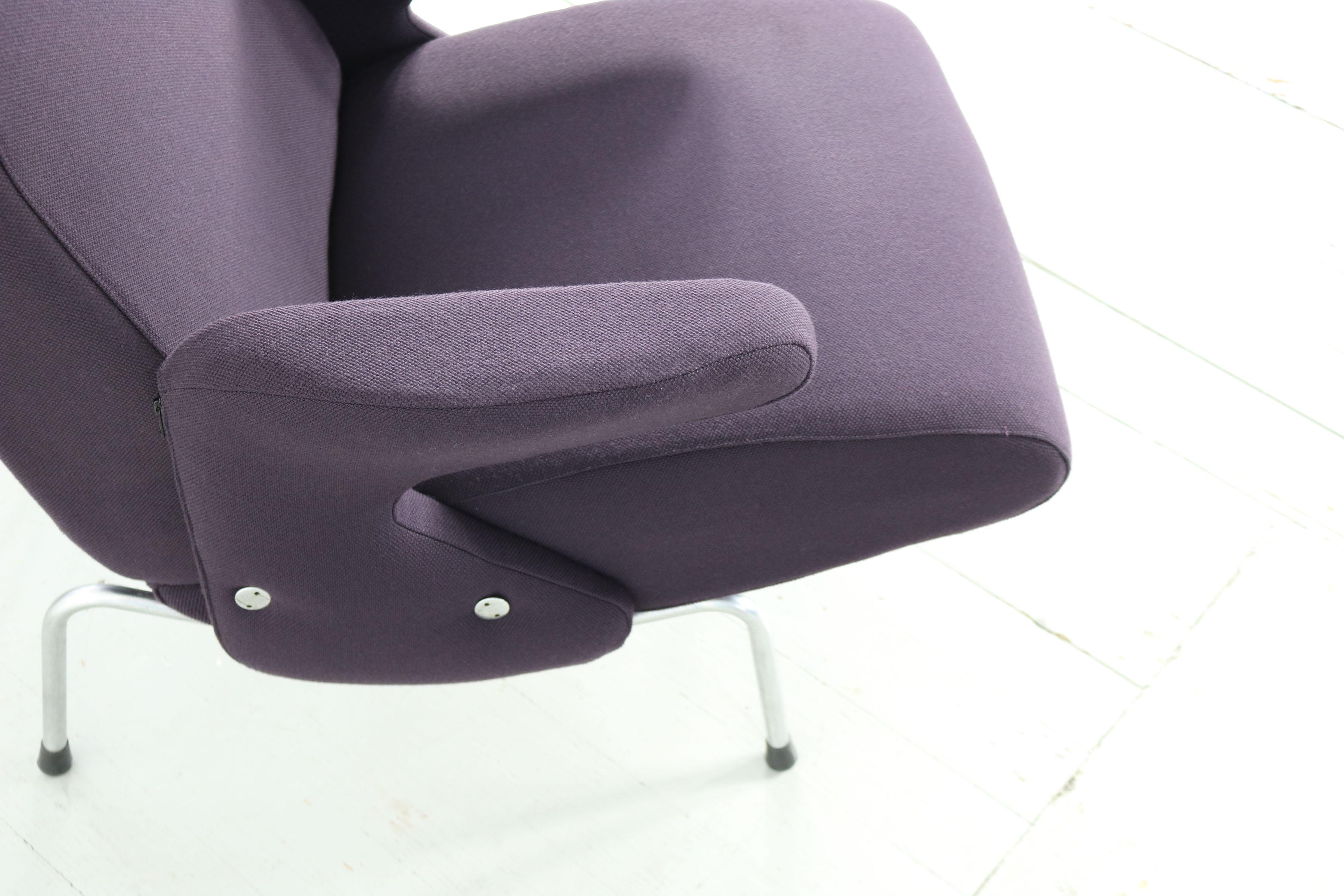 Aubergine Lounge Chair by Erberto Carboni Manufactured by Arflex in 1950, Italy For Sale 8
