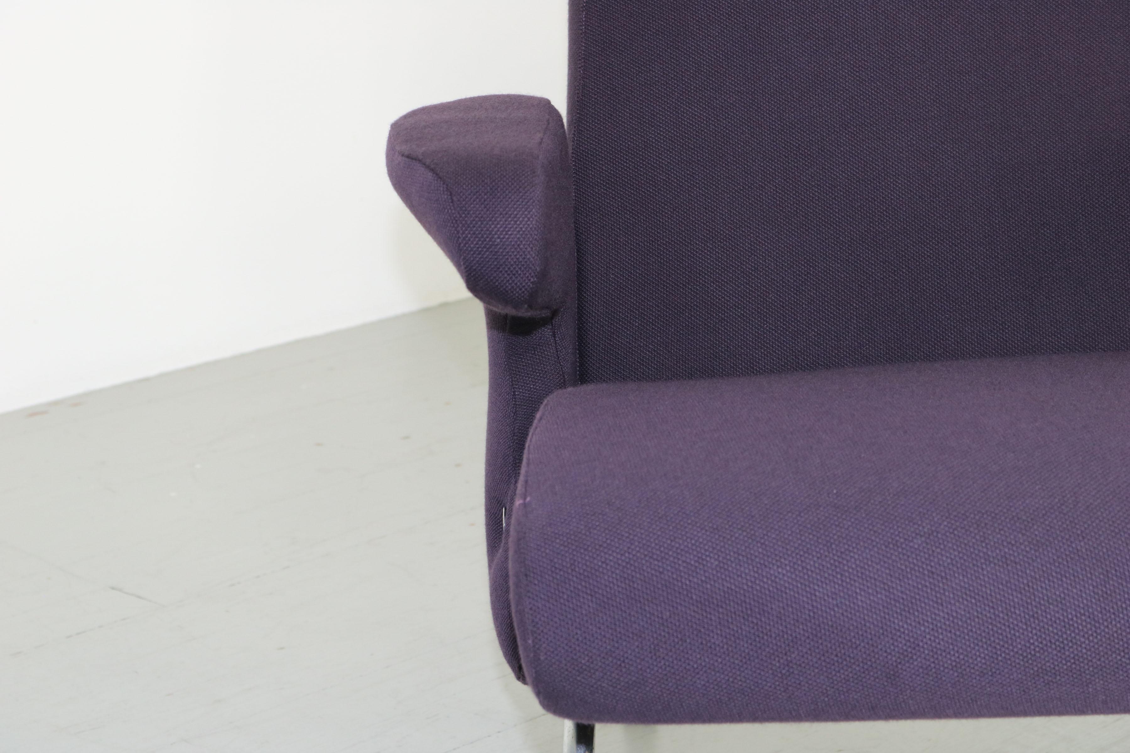 Aubergine Lounge Chair by Erberto Carboni Manufactured by Arflex in 1950, Italy For Sale 9