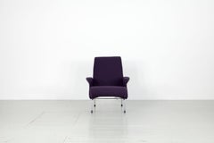 Aubergine Lounge Chair by Erberto Carboni Manufactured by Arflex in 1950, Italy