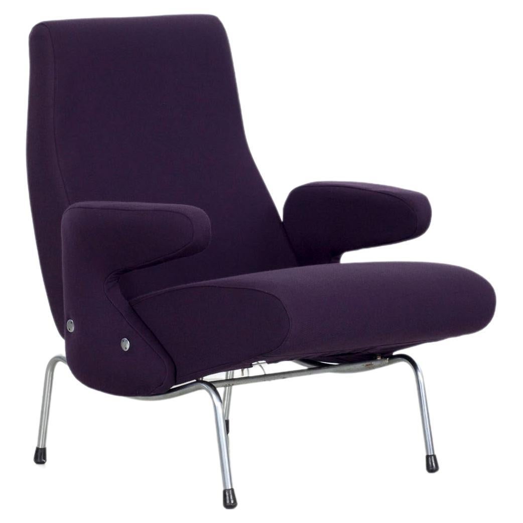 Aubergine Lounge Chair by Erberto Carboni Manufactured by Arflex in 1950, Italy For Sale