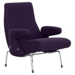 Vintage Aubergine Lounge Chair by Erberto Carboni Manufactured by Arflex in 1950, Italy