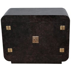 Aubergine Penshell Cabinet by Maitland Smith