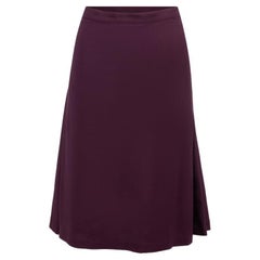 Aubergine Ruched Detail Skirt Size L