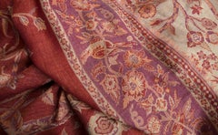 Aubergine, Russet, & Taupe, Cashmere Pashmina Tree of Life & Indian Forest Tales