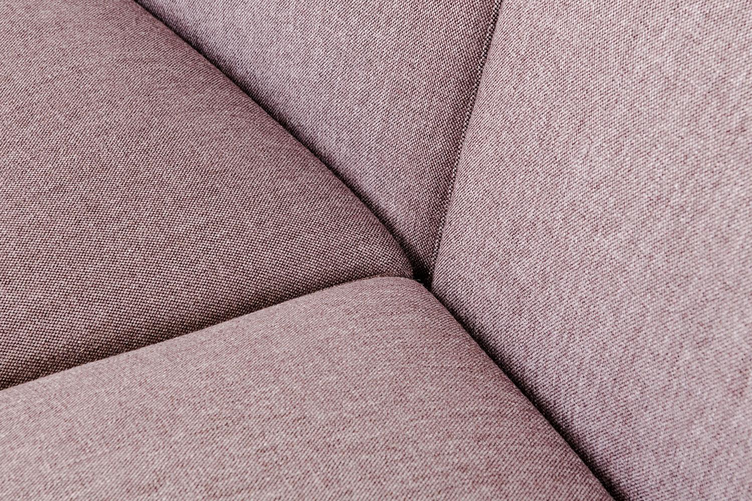 Modern Aubergine Upholstered Curved Sectional Sofa, Bensen