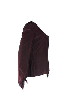 Aubergine Yves Saint Laurent by Tom Ford 2002 YSL Tulle Silk Jacket Blazer 40