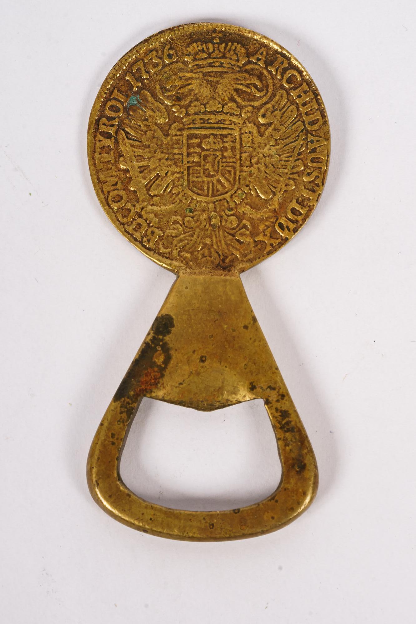 Auböck brass Coin bottle opener, around 1950s
Original condition.