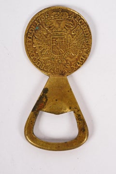 Auböck Brass Coin Bottle Opener, Around, 1950s