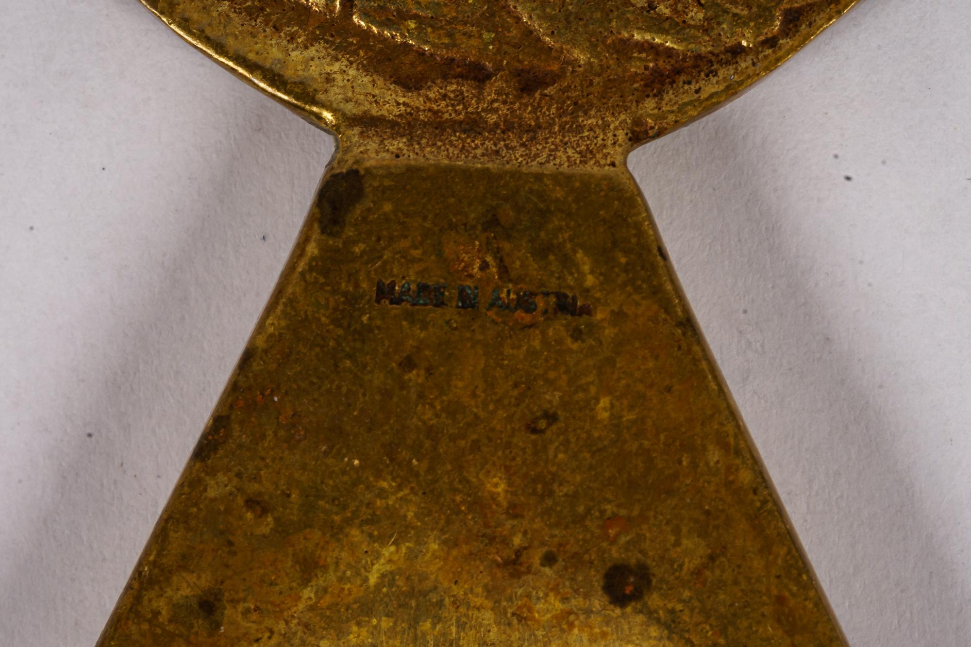 antique brass bottle opener