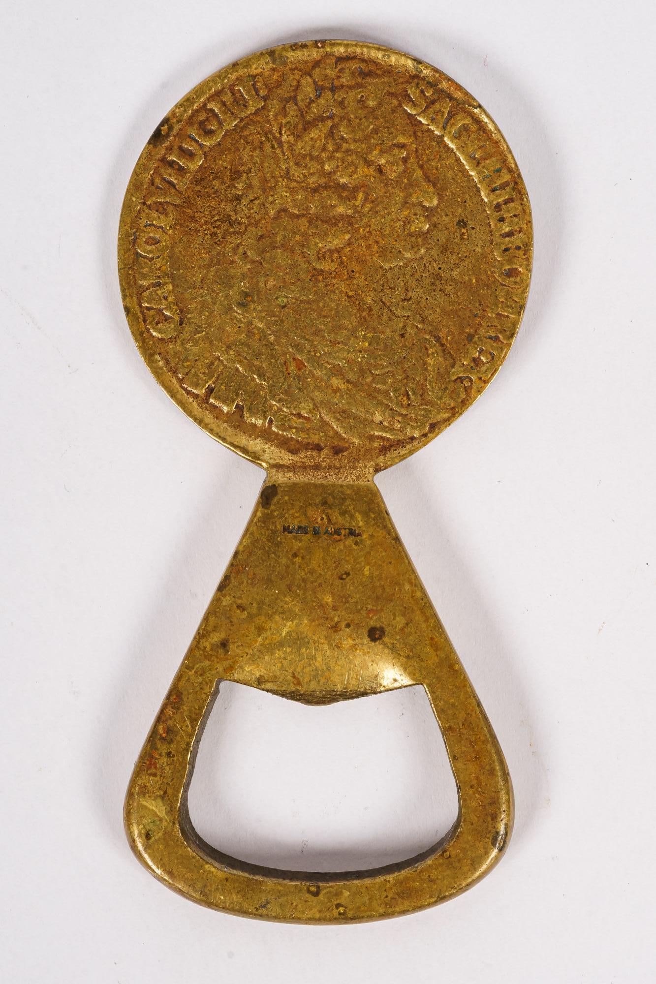wooden bottle opener coin
