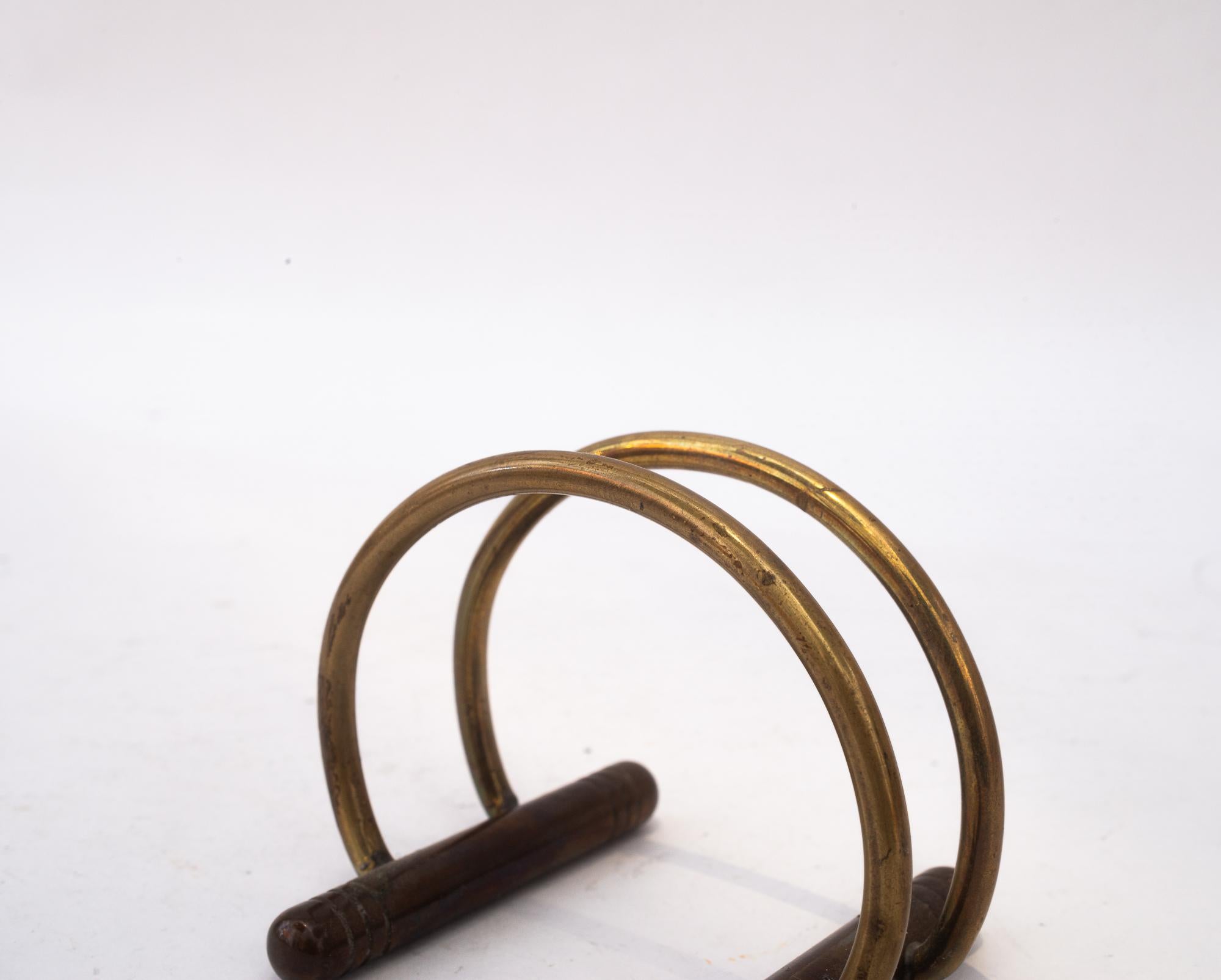 Brass Auböck bussines card holder around 1950s For Sale