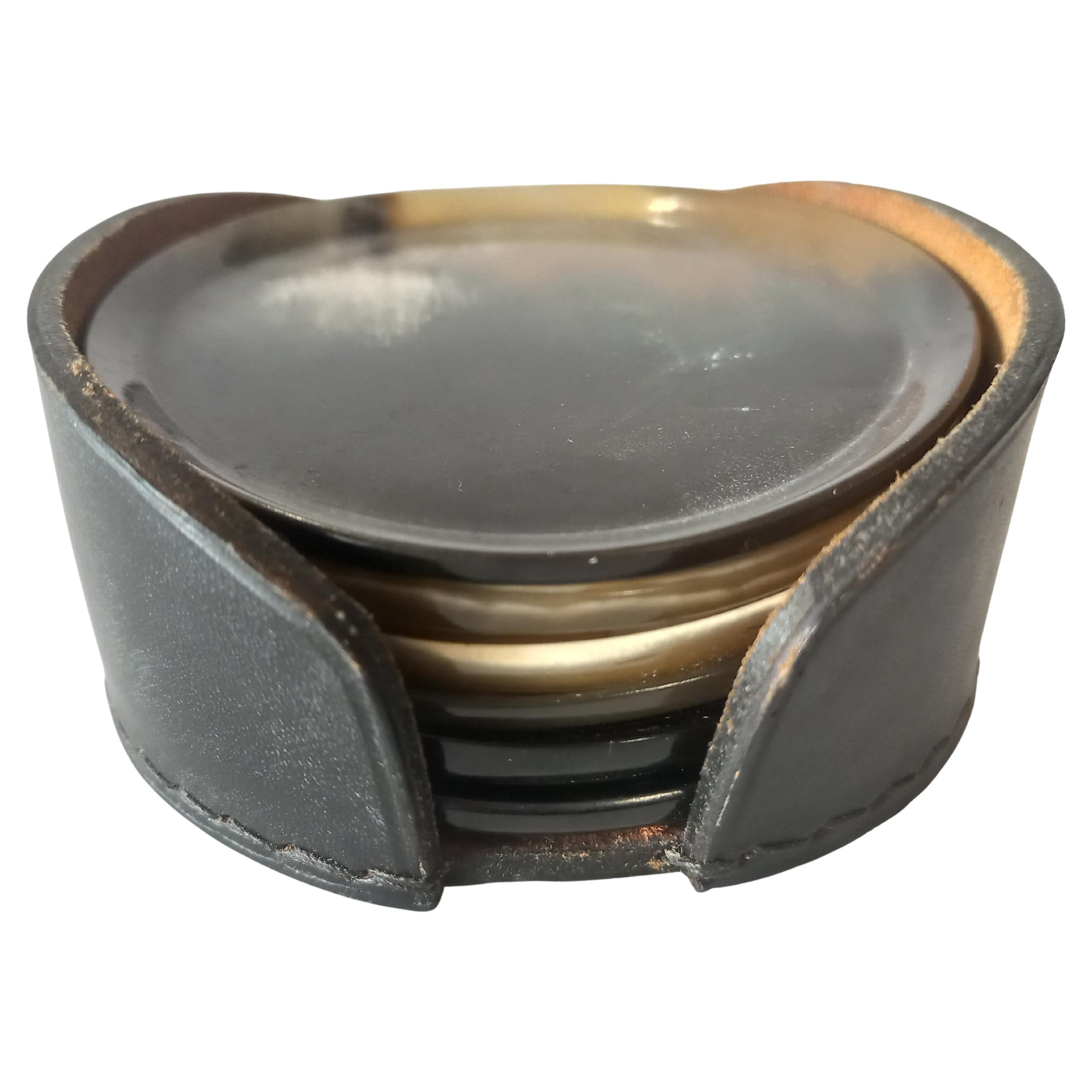 Auböck coaster set Horn from the 1960s im Zustand „Gut“ im Angebot in Wien, AT