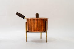 Auböck Kupferwasserkessel mit Ständer um 1950 ( auf dem Boden markiert )