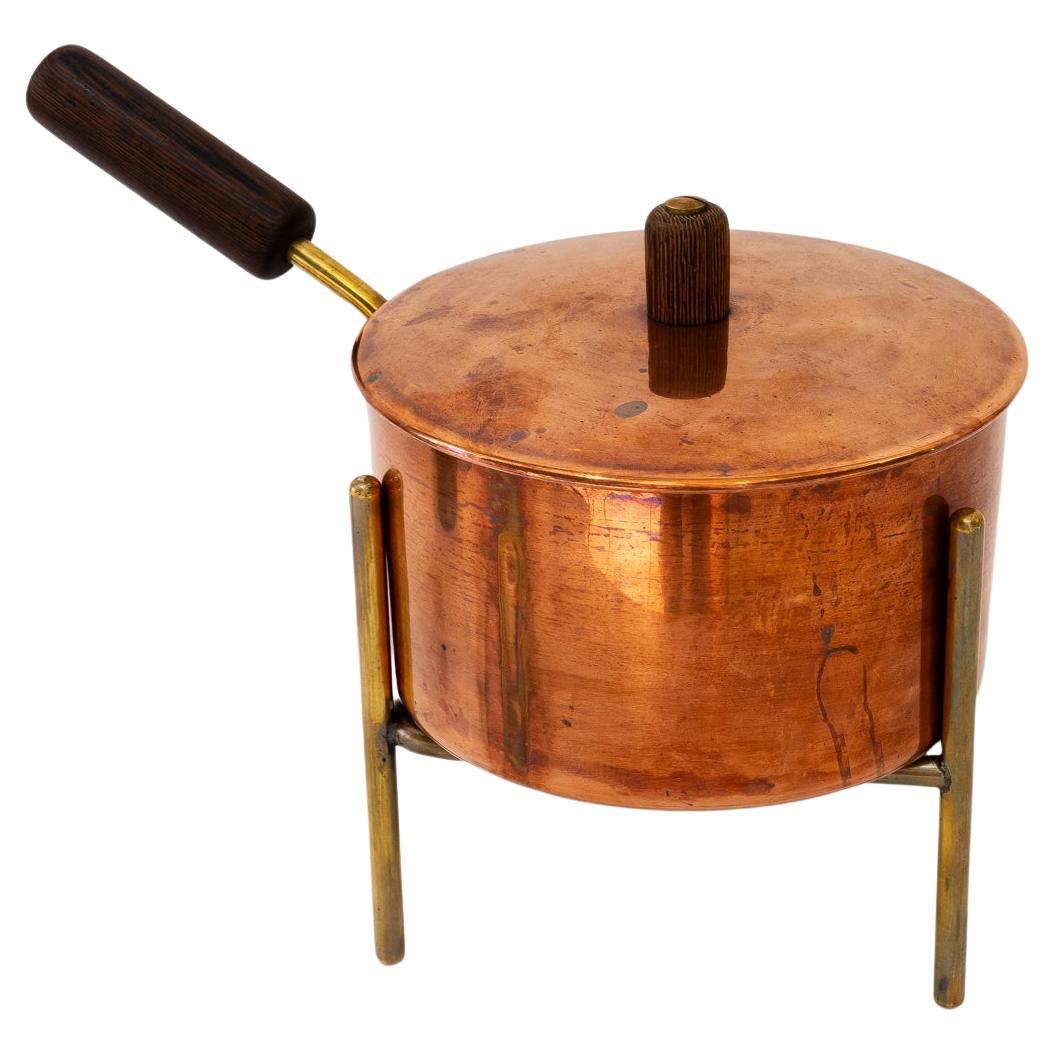 Auböck copper water boiler with stand around 1950s ( marked on bottom ) For Sale