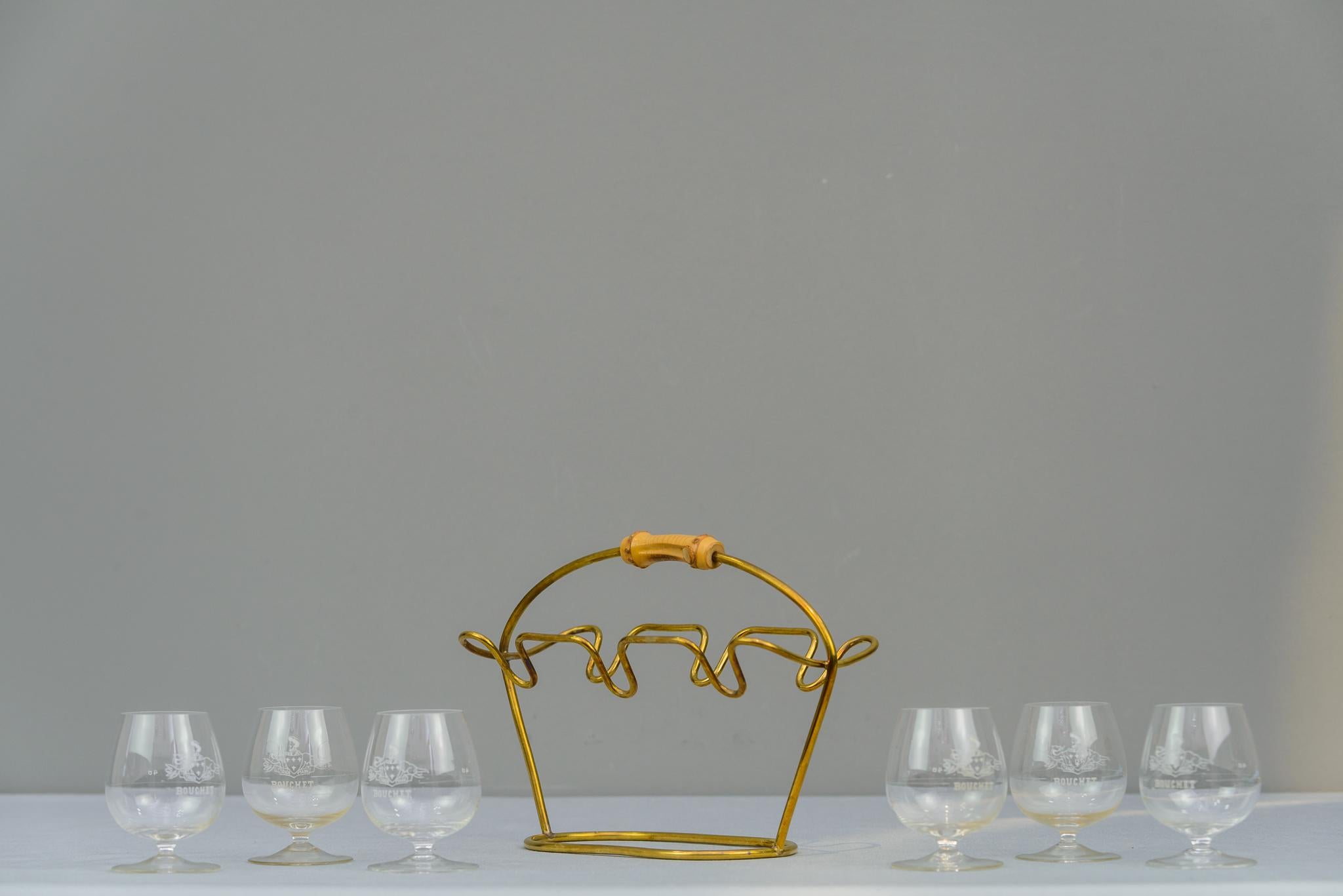 Mid-20th Century Wine Glass Holder, circa 1950s For Sale