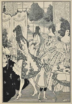 The Dancing - Lithograph by Aubrey Beardsley - 1896