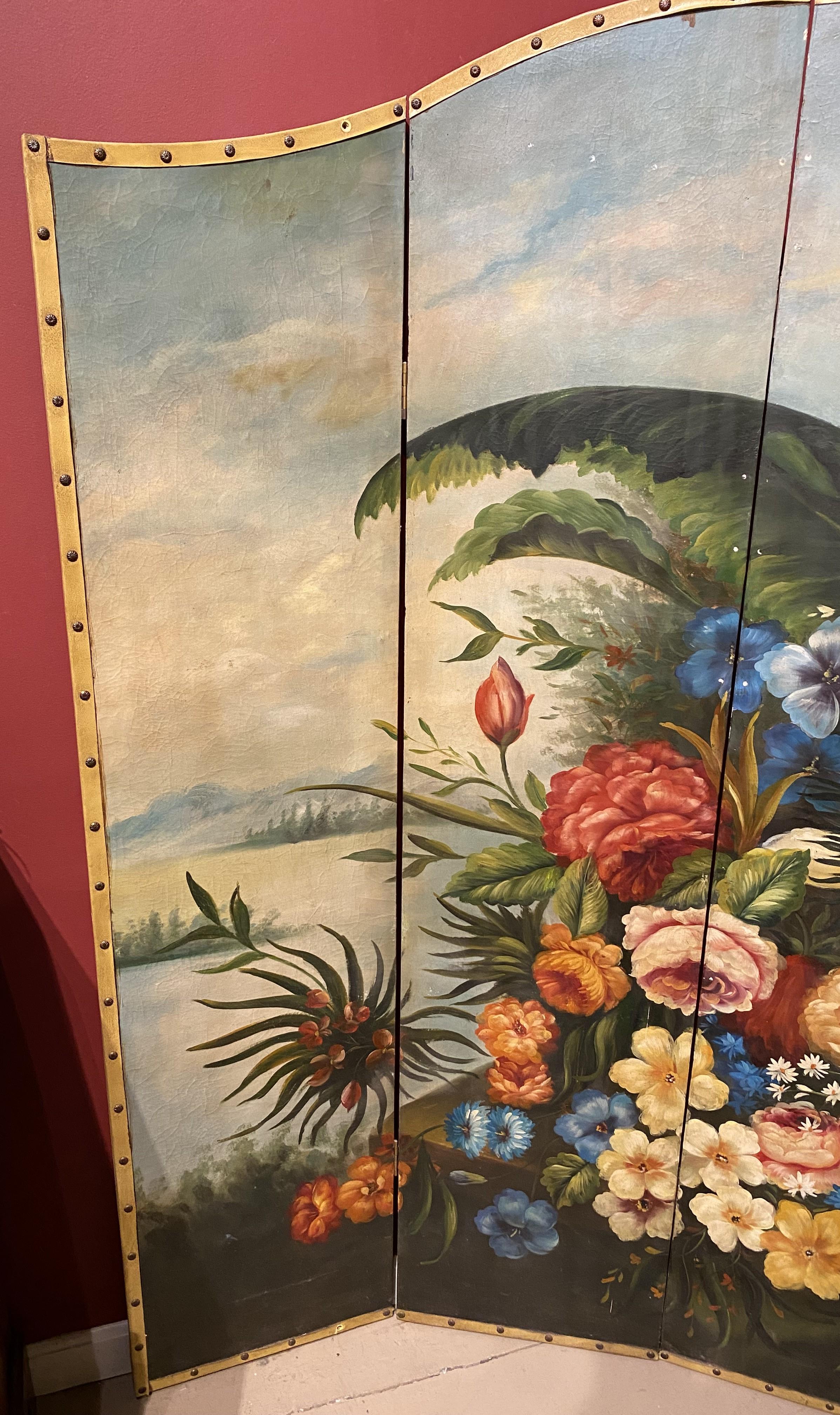 Ein farbenfrohes, tropisches Blumenstillleben mit Inselhintergrund des englischen Künstlers Aubrey Beardsley (1872-1898). Beardsley wurde in Brighton, England, geboren und begann nach seinem Studium an der Westminster School of Art, Zeichnungen und