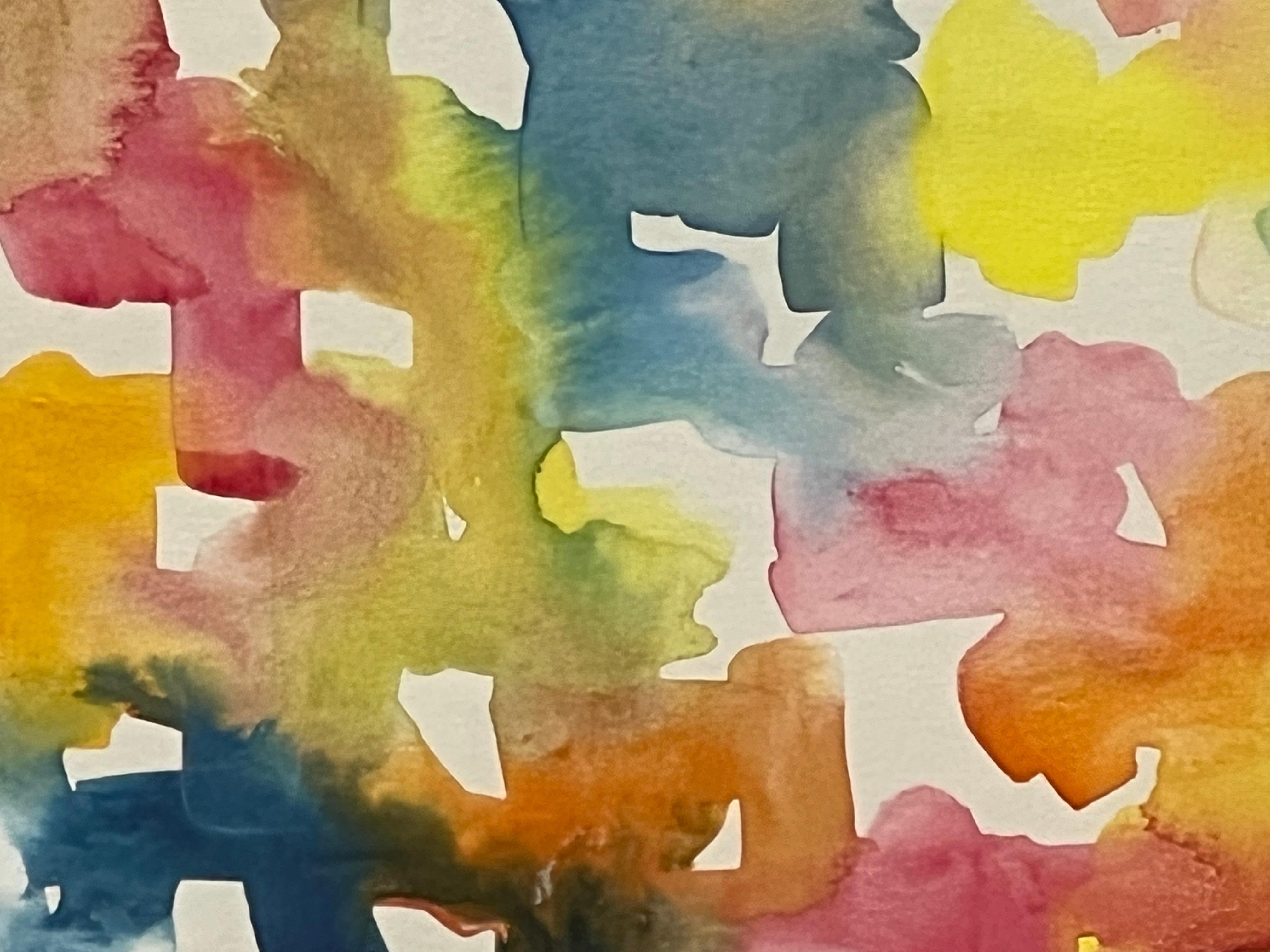 Colorful Abstract Watercolor by Aubrey Penny 7