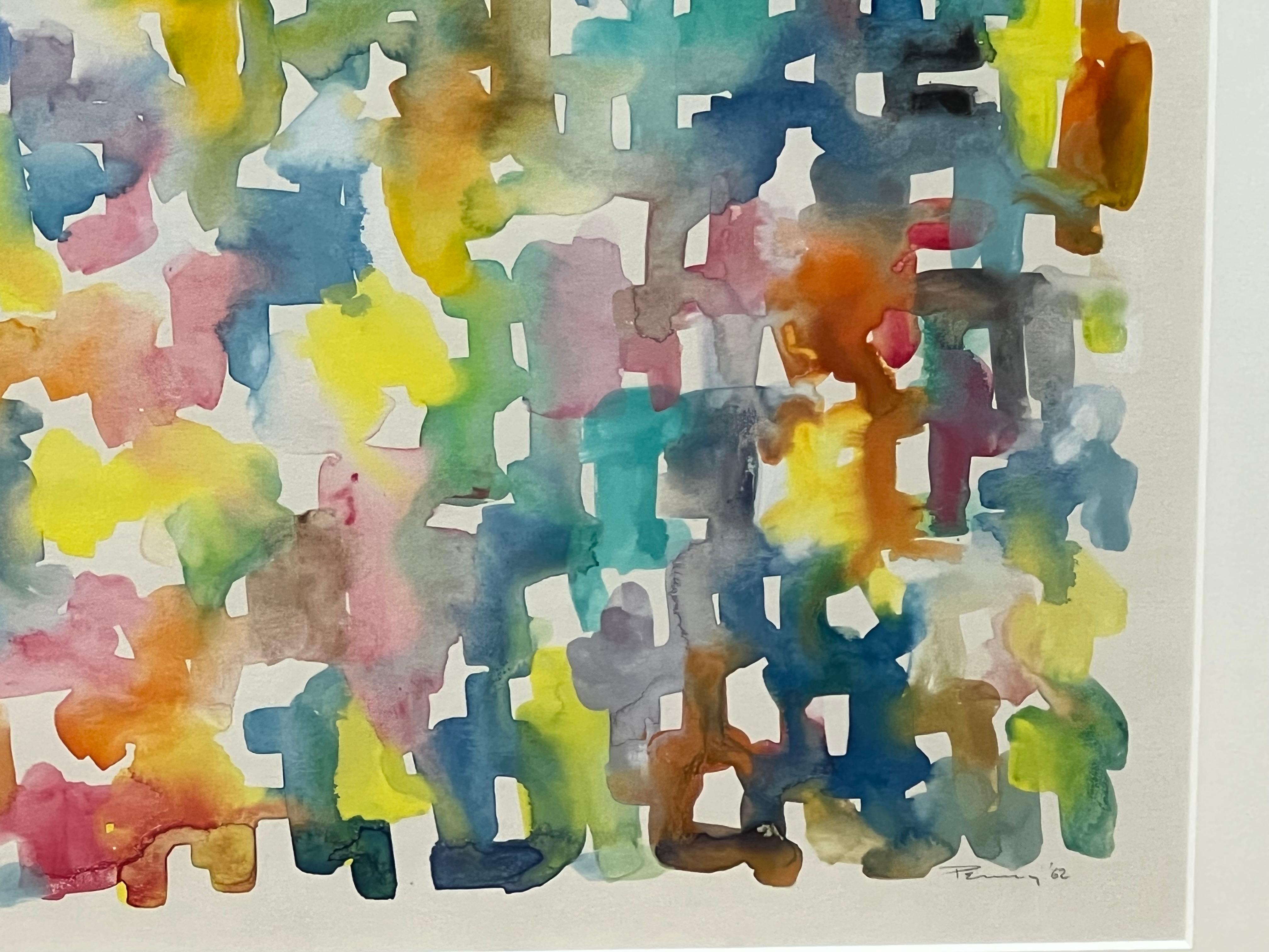 Colorful Abstract Watercolor by Aubrey Penny 1