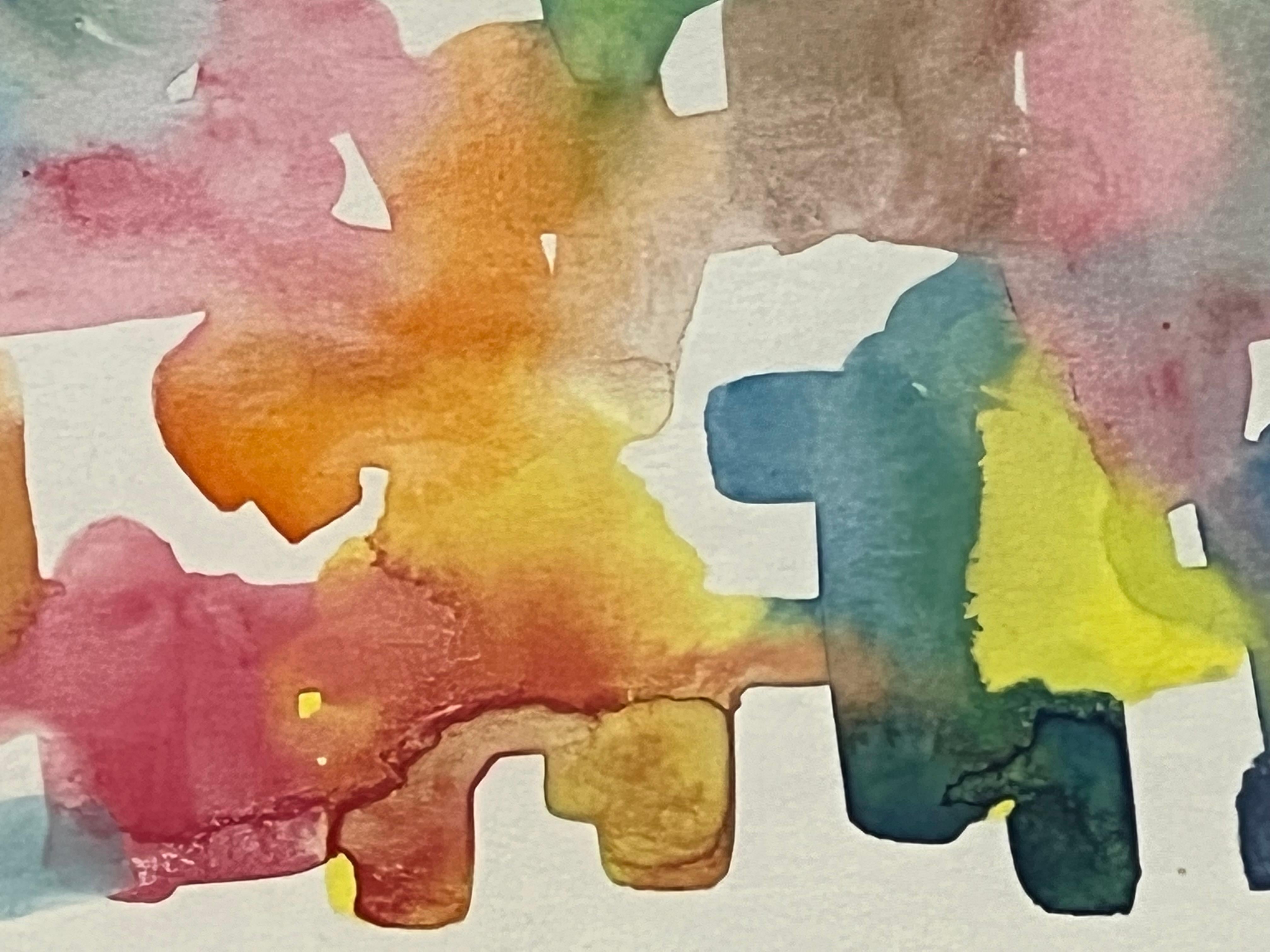 Colorful Abstract Watercolor by Aubrey Penny 3