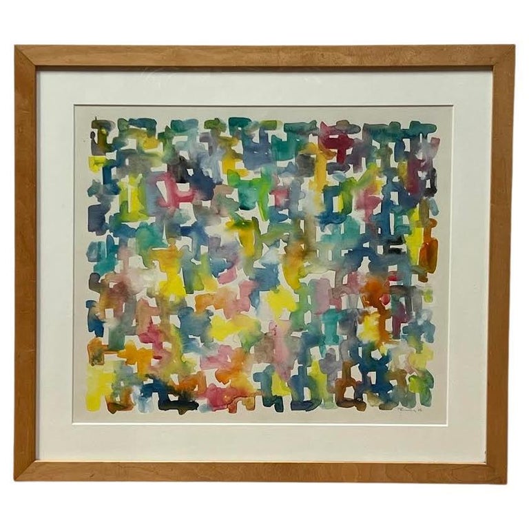 Aubrey Penny - Colorful Abstract Watercolor by Aubrey Penny at 1stDibs