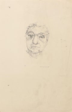 Portrait of a Woman, Modern Lithograph by Aubrey Schwartz