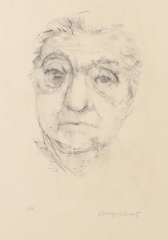 Portrait of a Woman, Modern Lithograph by Aubrey Schwartz