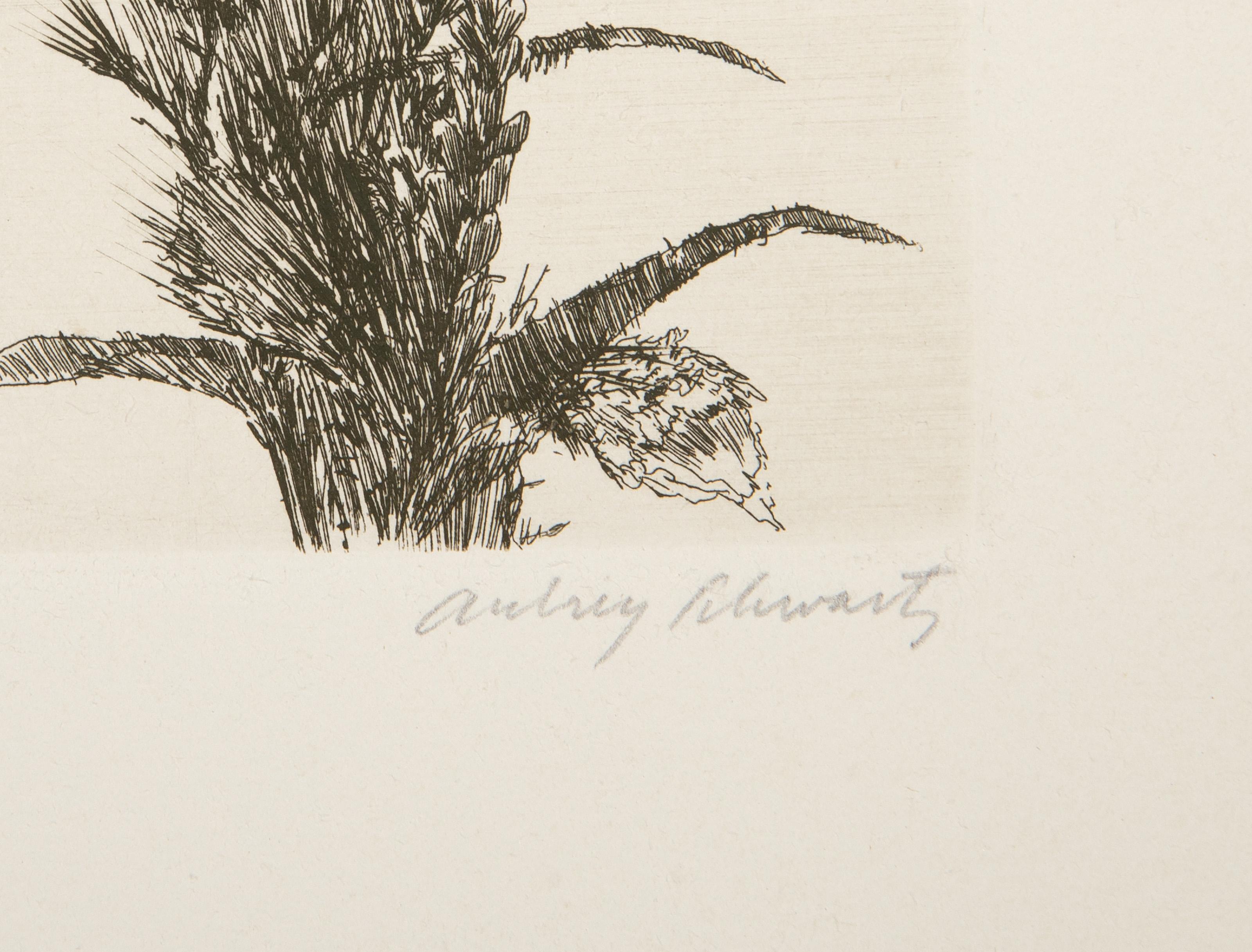 Flores silvestres I, Grabado moderno de Aubrey Schwartz en venta 2