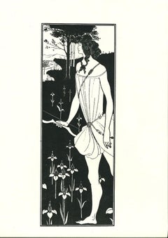 Vintage Atalanta - Original Lithograph by A. Beardsley - 1970s